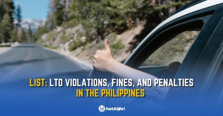 LIST LTO Violations 2023 Fines And Penalties In The Philippines