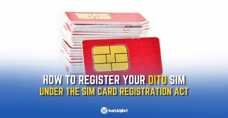 GUIDE How To Register Your DITO SIM For The SIM Card Registration Act