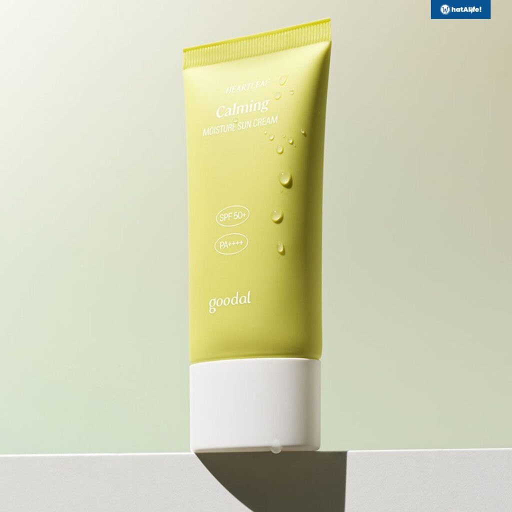 goodal houttuynia cordata calming moisture sun cream