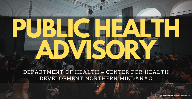 DOH NorMin urges public to avoid mass gatherings