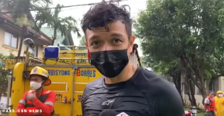 Jericho Rosales and Kim Jones are helping rescuers in Marikina using  surfboards 🙌🏼🙌🏼🙌🏼 Due to the lack of available flotation devices, the  …