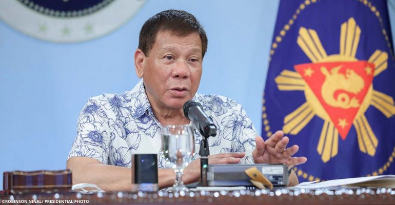 Duterte to receive COVID-19 vaccine shots in private