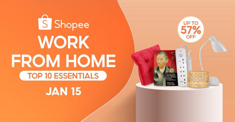 Work more efficiently this 2021 with these 10 Work from Home must-haves from Shopee!