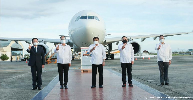 Philippines receives first batch of gov’t-procured COVID-19 vax