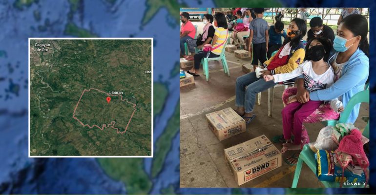 DSWD 10 distributes food pack to PWDs in Liboran, Bukidnon