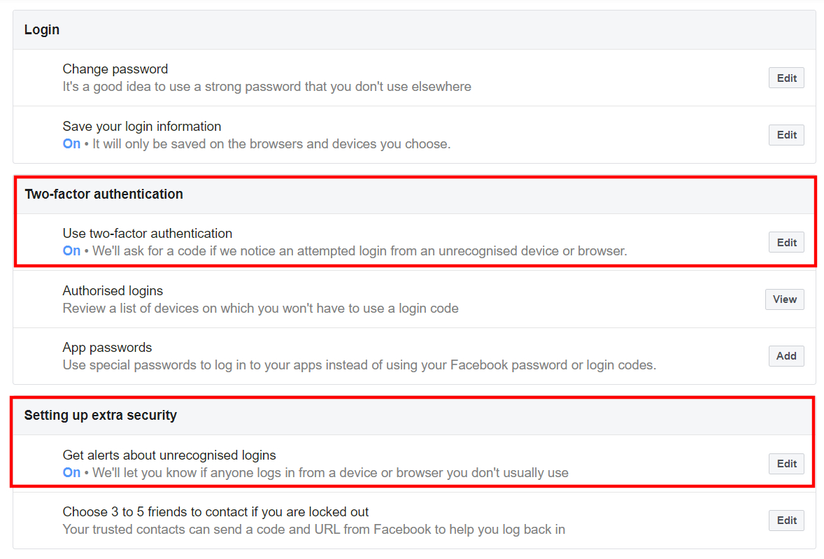 facebook-security-setting