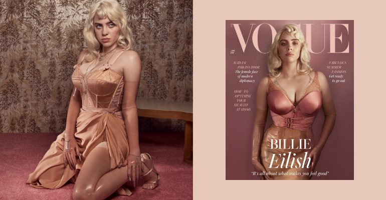 Billie Eilish debuts stunning new look on British Vogue cover