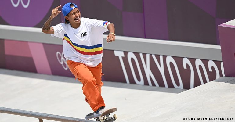 Philippines’ Margielyn Didal finishes 7th in women’s skateboarding