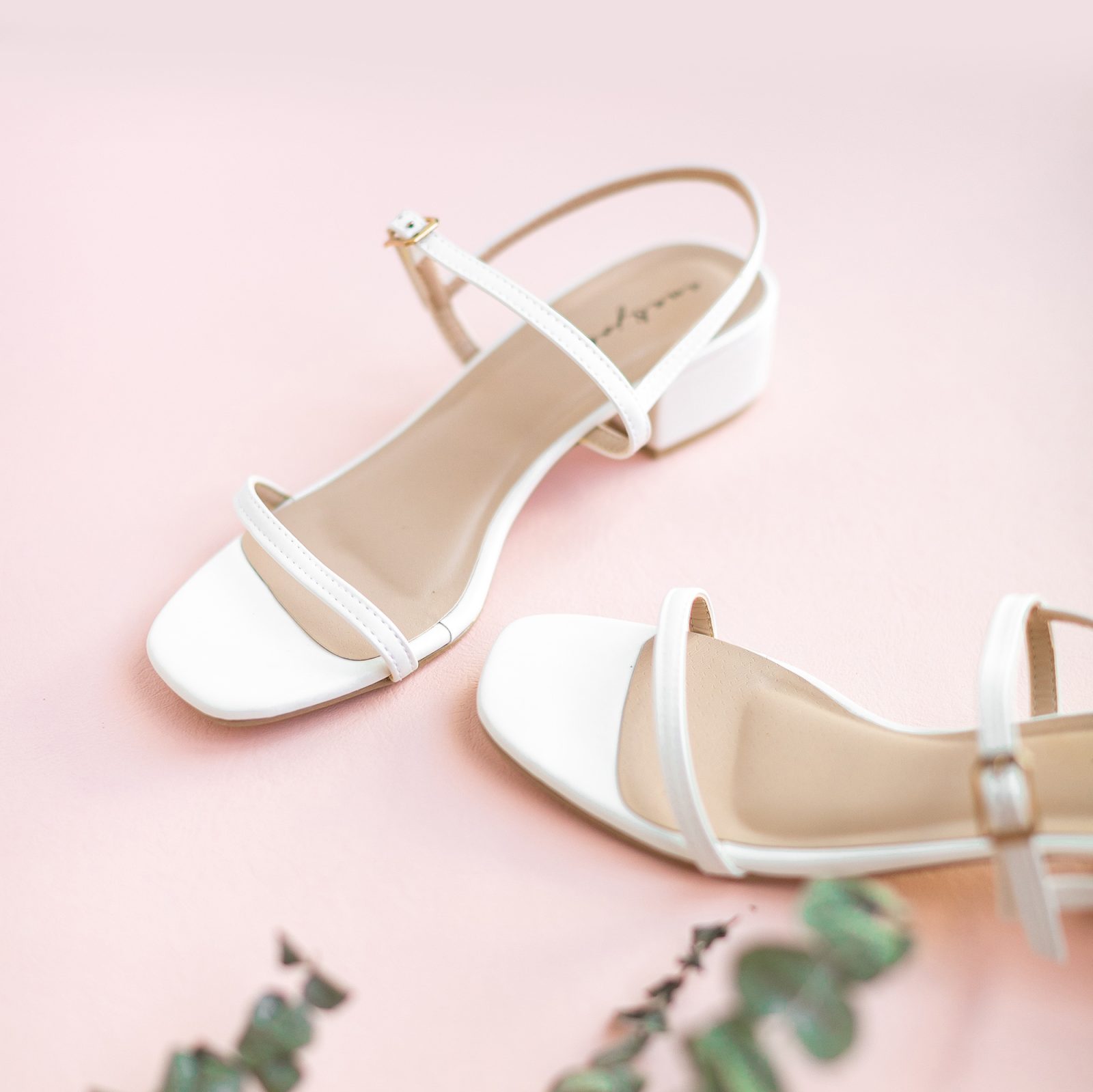 white-sandal-heels