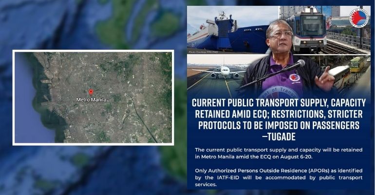 DOTr to retain public transport supply, capacity in NCR amid ECQ