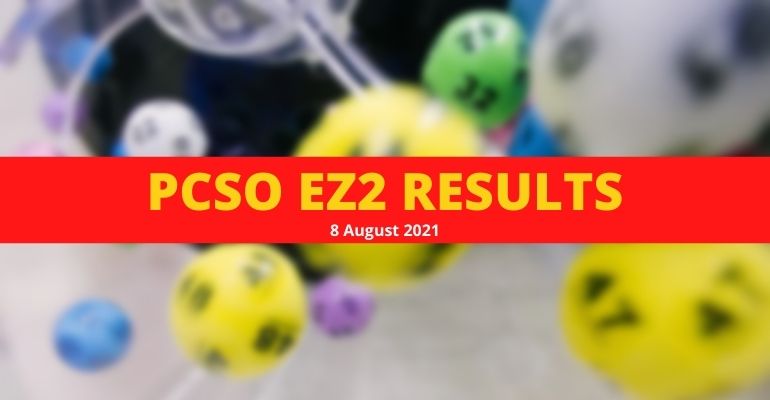EZ2 2D RESULTS August 8, 2021 (Sunday)