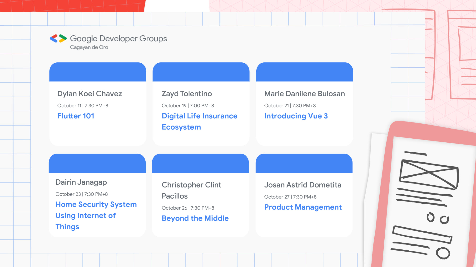 gdg geek week event schedule