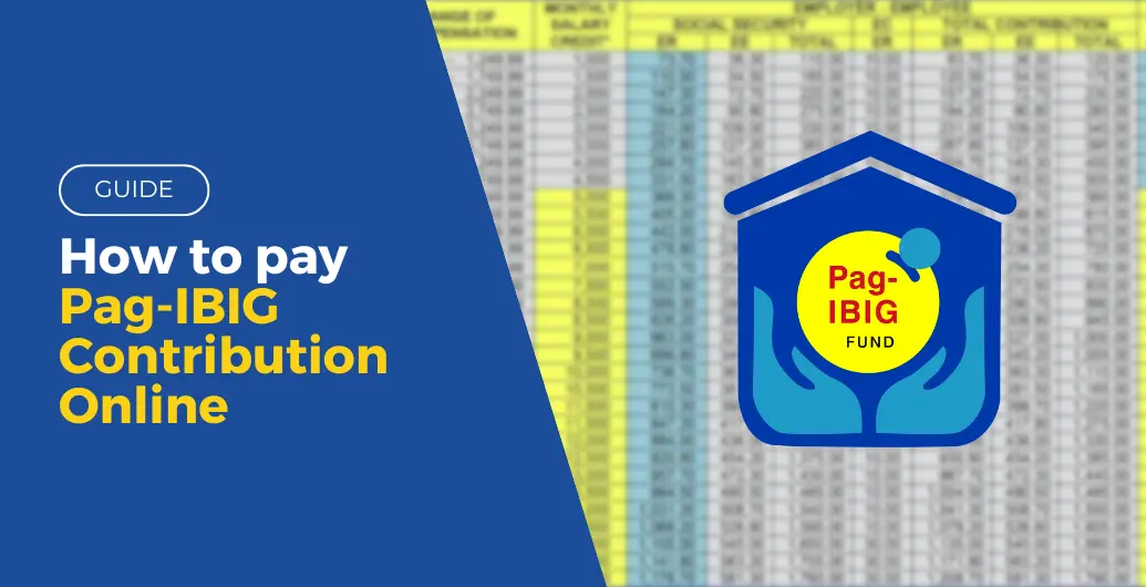 How to pay Pag IBIG contribution online