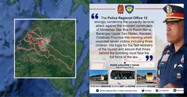 Bus Bomb Explosion in Cotabato Injures 7 People, including a 5-Month-Old Baby