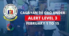 cagayan de oro city still under alert level 3 until february 15 1