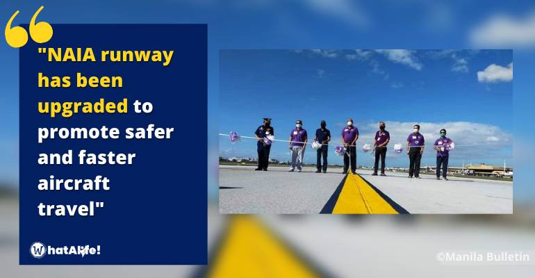 NAIA runway has been upgraded to promote safer and faster aircraft travel