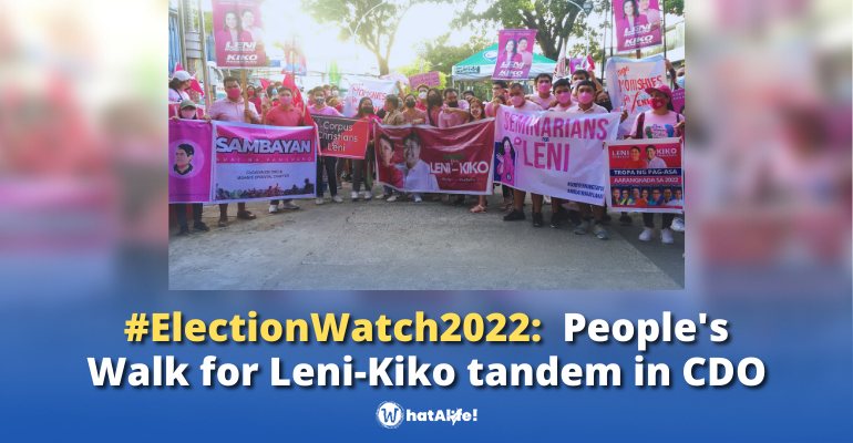LOOK: People’s Walk for Leni-Kiko tandem in Cagayan de Oro City