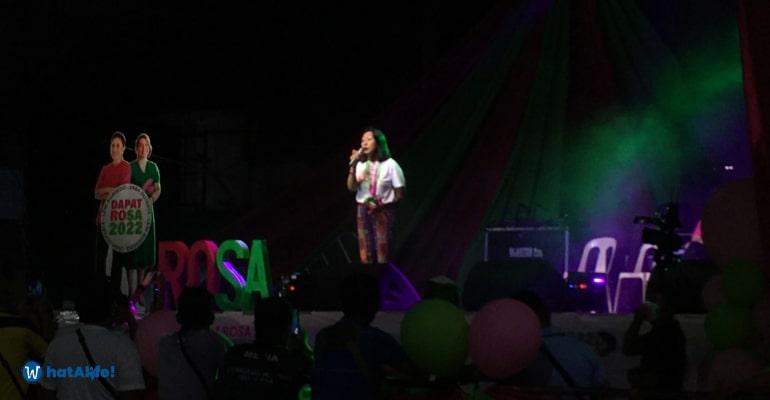 Beng Climaco during the Rosa Movement rally in CDO