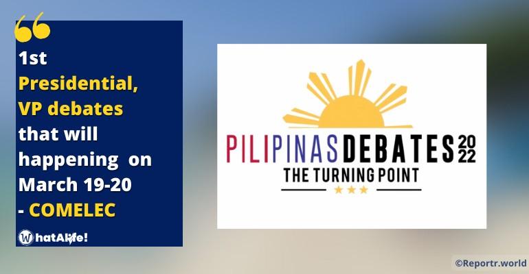 Comelec: 1st presidential and VP debates for March 19-20 set ready