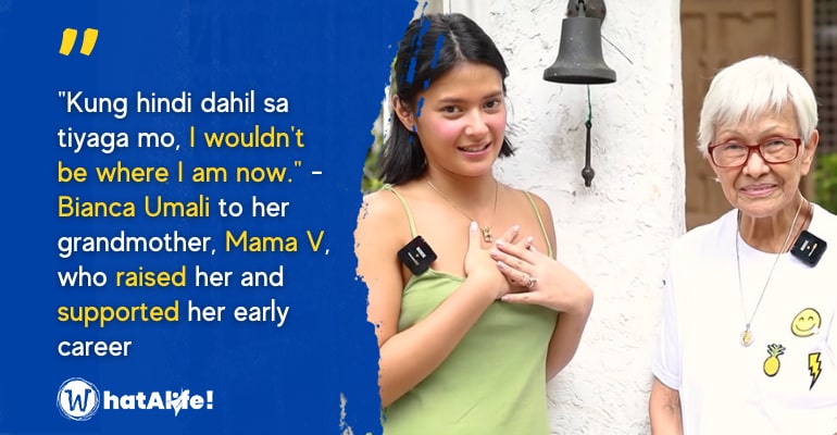 Bianca Umali recounts support of her Mama V during early years in showbiz