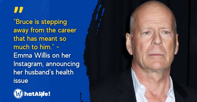 Bruce Willis steps away from acting after Aphasia diagnosis
