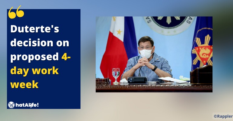 Malacañang decision on proposed 4-day work week in the Philippines