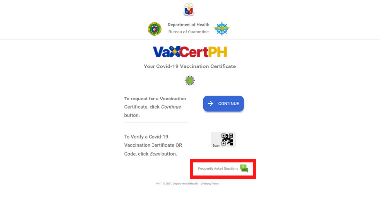 vaxcert faqs