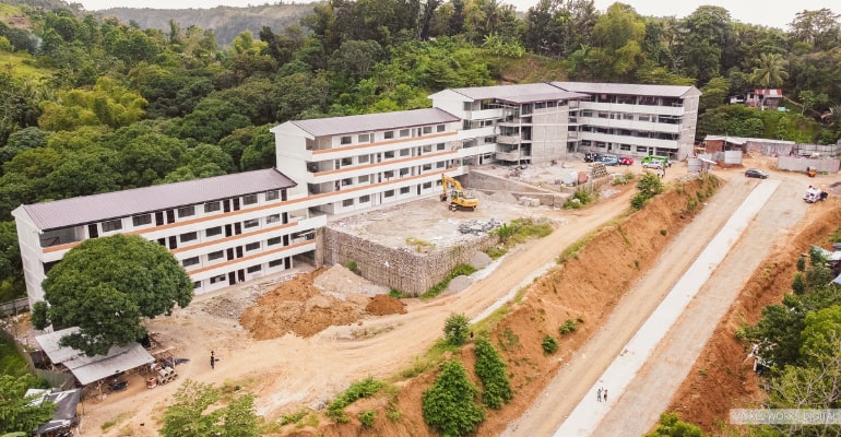 AERIAL VIEW: Cugman National High School New Building