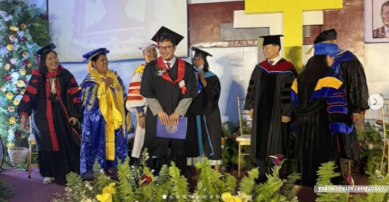 LOOK: Baron Geisler graduates from college with a theology degree