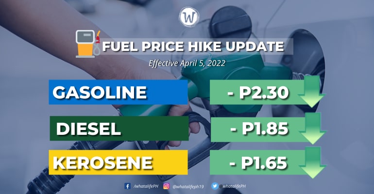 fuel price rollback april 5