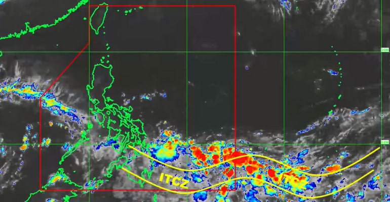 Northern Mindanao, Caraga, Davao Region will experience cloudy skies, scattered rains due to ITCZ
