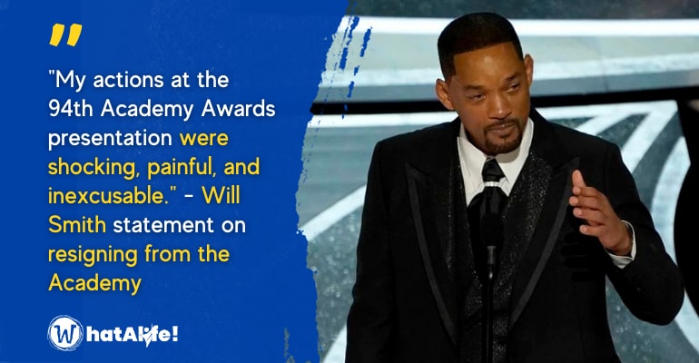 will smith resigns from the academy