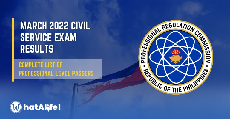 List of Passers 2022 Civil Service Exam Results – Professional Level