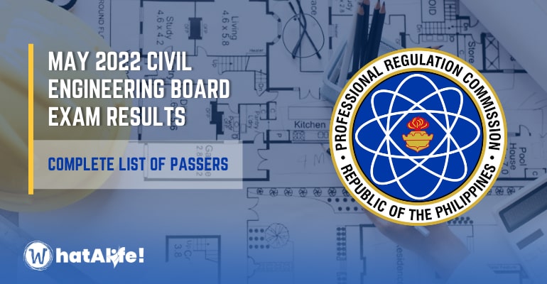 Full List of Successful Examinees – Civil Engineering Board Exam Result May 2022