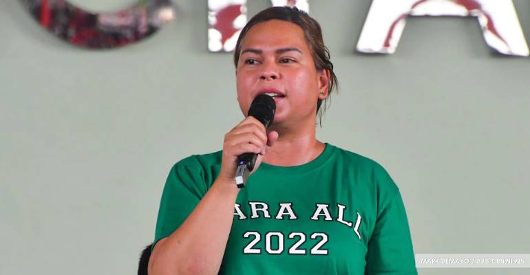presumptive vp sara plans the inauguration would take place on june 19 in davao city min