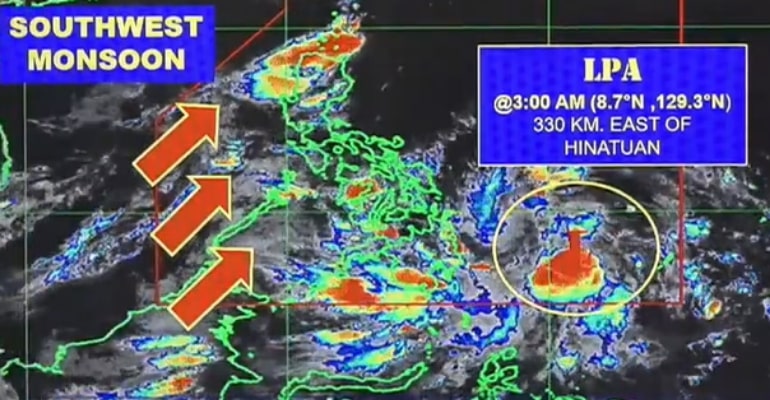 LPA brings rain over Mindanao, Habagat affects Western Luzon – PAGASA