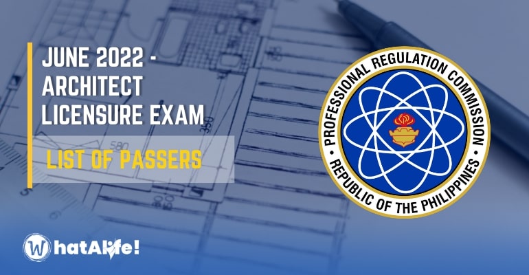 Full List of Passers —  June 2022 Licensure Exam for Architects Result