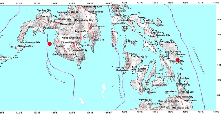Magnitude 5.1 earthquake jolts Eastern Samar; Magnitude 5.6 earthquake recorded in Sultan Kudarat