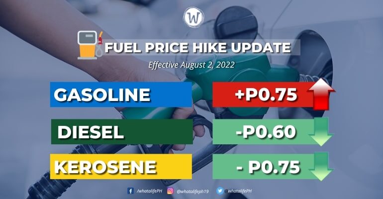 Fuel price rollback effective August 2, 2022