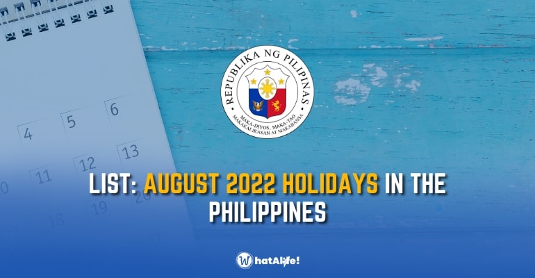 August 2022 Holidays in the Philippines