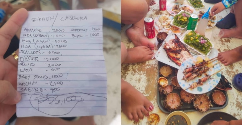 Allegedly overpriced seafood sold on Panglao Island; Mayor Arcay to check food prices