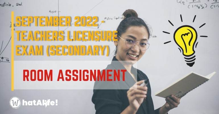 Room Assignment —  October 2022 Teachers Licensure Exam (SECONDARY)