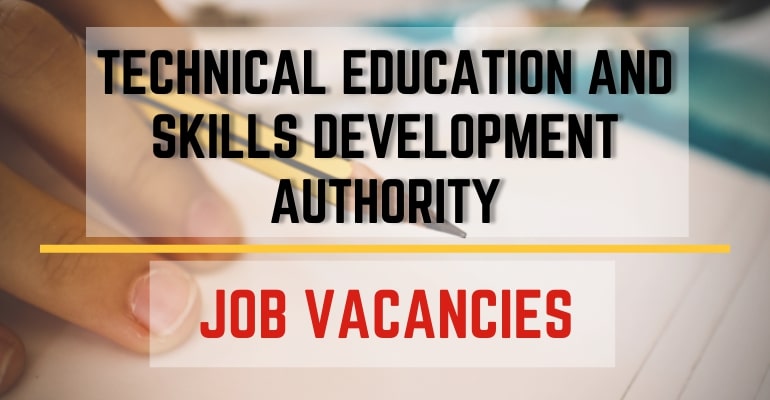 Technical Education and Skills Development Authority (TESDA) – Job Vacancies / Hiring Positions 2022