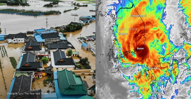 Typhoon Hinnamnor batters South Korea; One dead, several missing