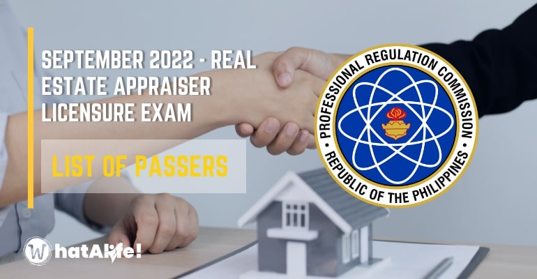 Full List of Passers —  September 2022 Real Estate Appraiser Licensure Exam