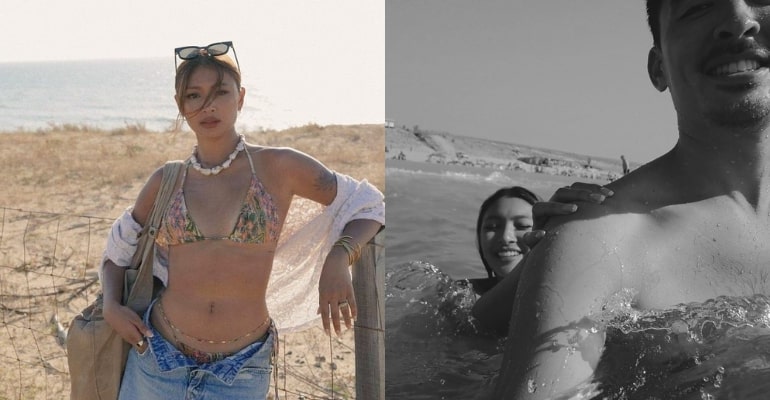 LOOK: Nadine Lustre and her boyfriend in France for a beach vacay