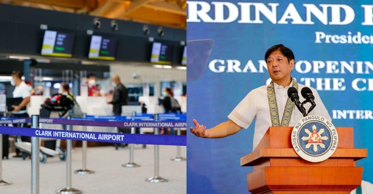 Bongbong Marcos attends the grand opening of the new Clark Airport terminal
