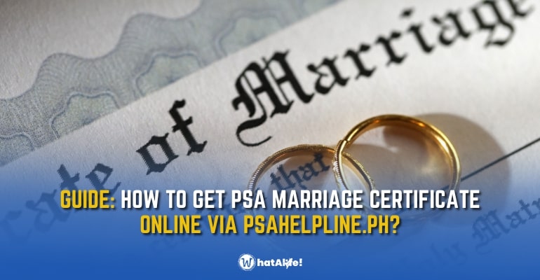How to request a PSA Certificate of Marriage online?
