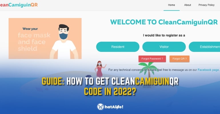 How to register for a CleanCamiguinQR Code in 2022