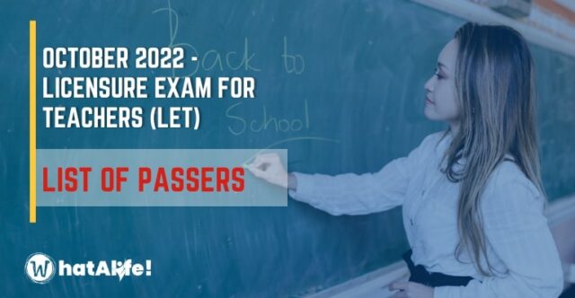 Full List Of Passers — October 2022 Licensure Exam For Teachers (LET ...